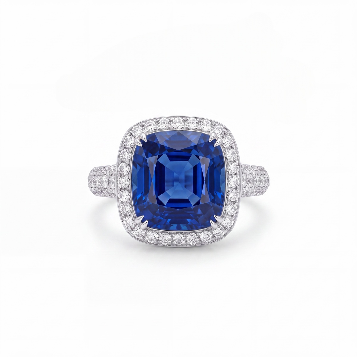 Sapphire Halo Ring